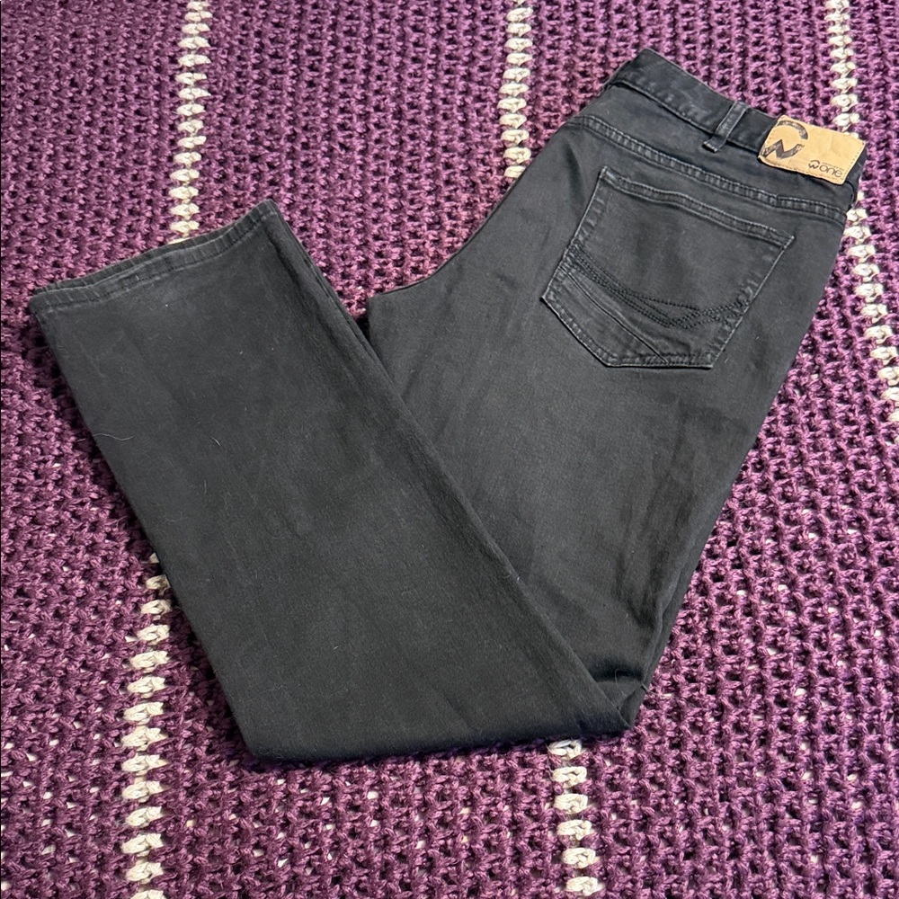 Men's Black Jeans - warehouse one, slim straight
